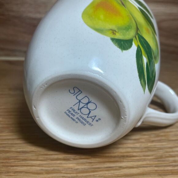 Studio Nova Fruit Harvest Pear Mug Coffee Tea Nancy Green Grannycore 8oz Cottage - Picture 3 of 3